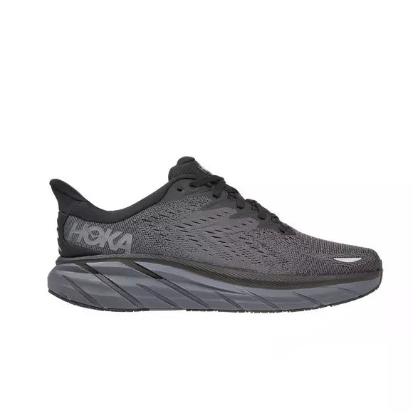 Women's Hoka Clifton 8, Grey, 8 B Medium