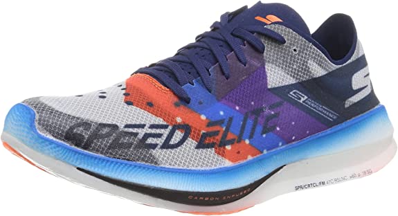 Men's Skechers Go Run Speed Elite Hyper, White/Multi, 11 D Medium