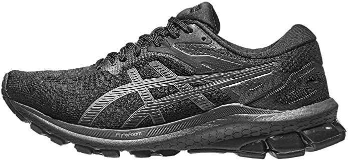 Women's Asics GT-1000 10, Black/Black, 8 B Medium