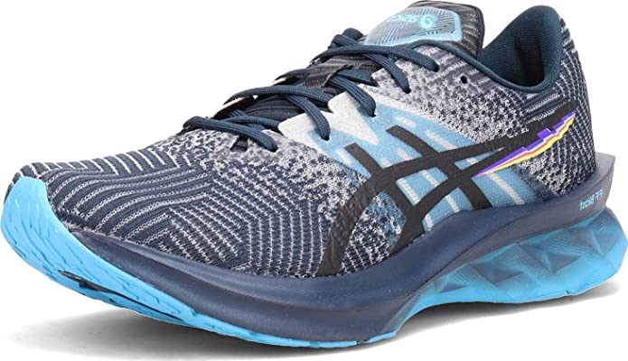 Men's Asics Novablast, French Blue/Black, 10 D Medium