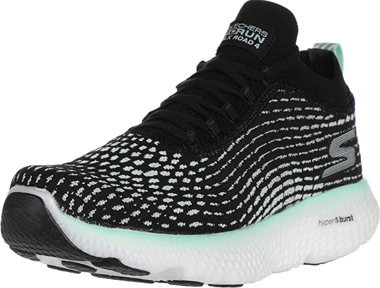 Women's Skechers Max Road 4, Black/Turquoise, 8 B Medium