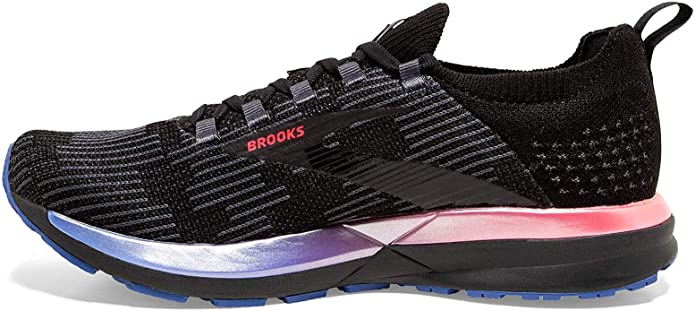 Women's Brooks Ricochet 2, Black/Multi, 9 B Medium