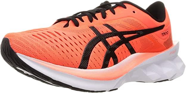 Men's Asics Novablast Tokyo, Sunrise RED/Black, 10 D Medium