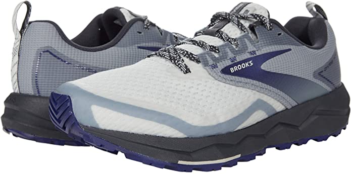 Women's Brooks Divide 2, Grey/Dawn/Blue Ribbon, 8.5 B Medium