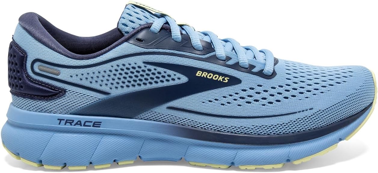 Women's Brooks Trace 2, Blue/Navy/Yellow, 7 B Medium