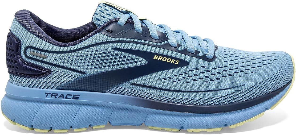 Women's Brooks Trace 2, Blue/Navy/Yellow, 10 B Medium