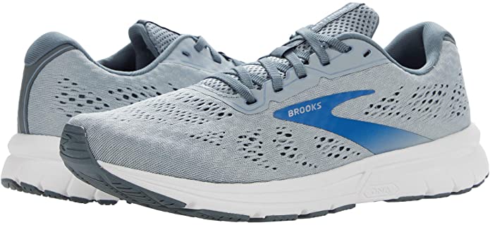 Men's Brooks Anthem 4, Quarry/Grey/Dark Blue, 8 D Medium