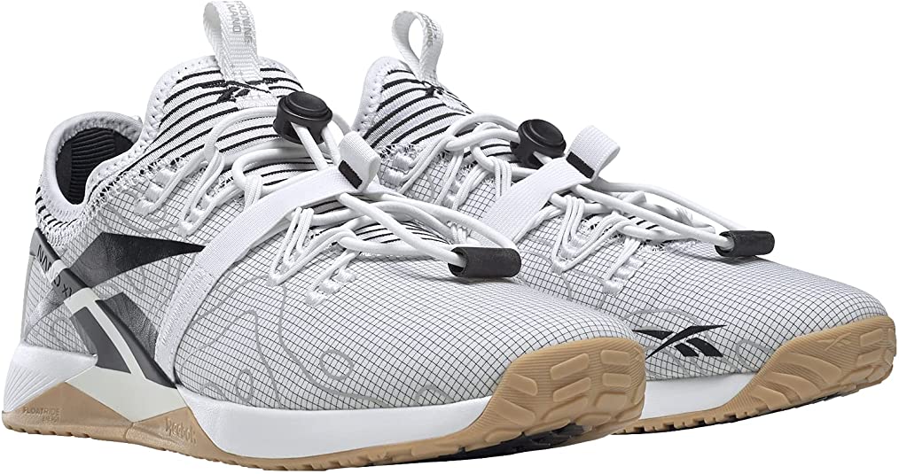 Men's Reebok Nano X1 Froning FTWR, White/Core Black, 10.5 D Medium