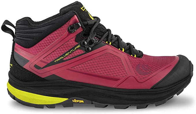 Women's Topo Athletic Trailventure, Raspberry/Black, 6.5 B Medium