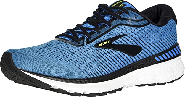 Men's Brooks Adrenaline GTS 20, Blue/Black/Nightlife, 8 D Medium