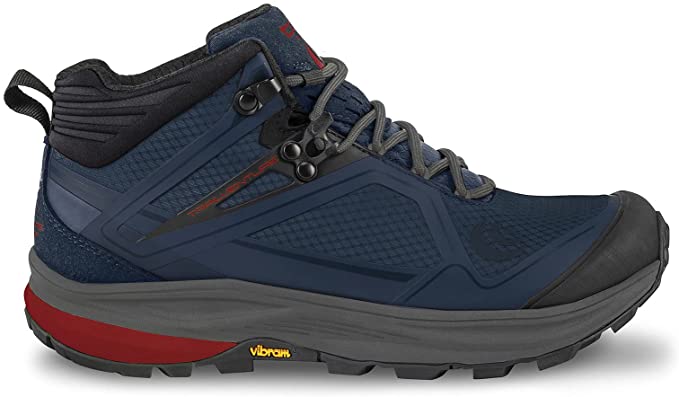 Men's Topo Athletic Trailventure, Navy/Red, 10.5 D Medium