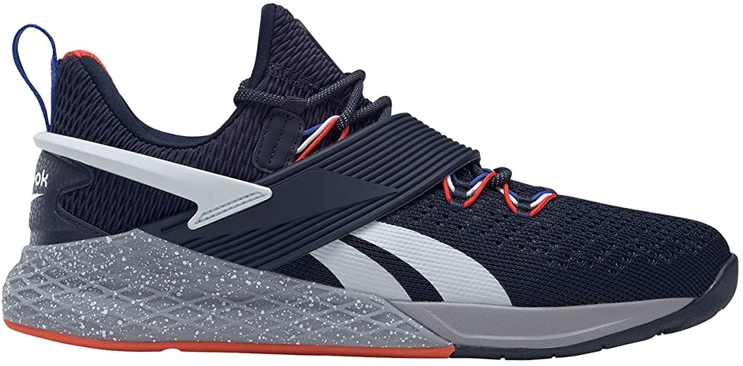 Men's Reebok Nano X Froning Vector, Navy/White/Court Blue, 11 D Medium