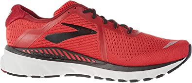 Men's Brooks Adrenaline GTS 20, Red/Black/Grey, 13 D Medium