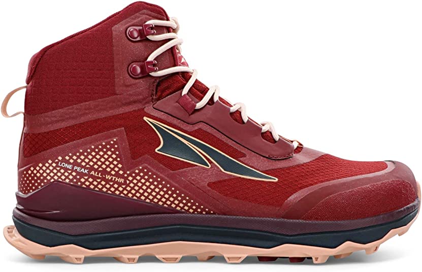 Women's Altra Lone Peak, Maroon, 7 B Medium