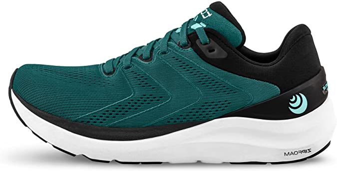 Women's Topo Athletic Phantom 2, Emerald/White, 7.5 B Medium