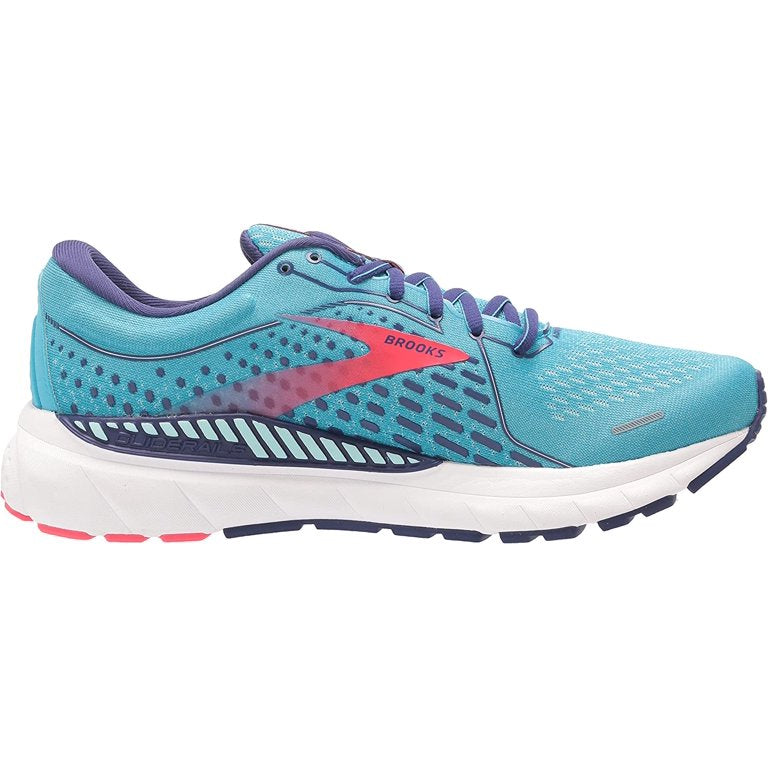 Women's Brooks Adrenaline GTS 21, Horizon/Blue Ribbon/Pink, 10.5 B Medium