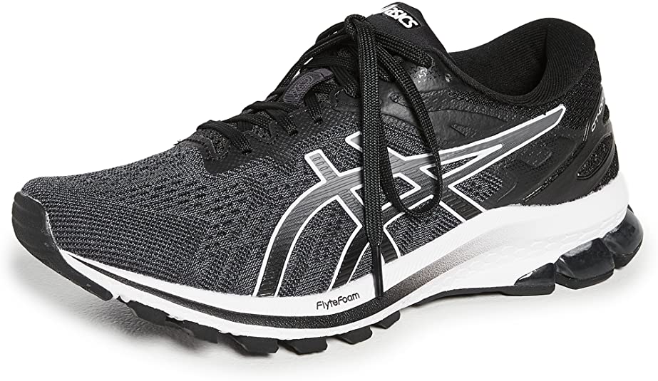 Women's Asics GT-1000 10, Black/White, 9.5 B Medium