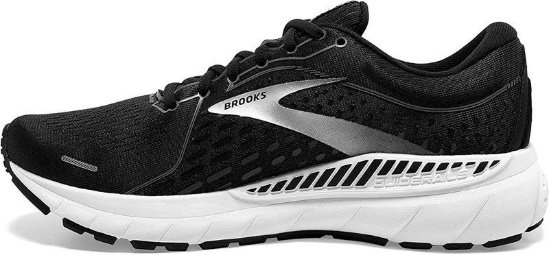 Women's Brooks Adrenaline GTS 21, Blackened Pearl/White, 10.5 D Wide