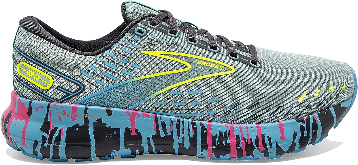 Women's Brooks Glycerin GTS 20, Jadeite/Alaskan Blue/Ebony, 11 B Medium