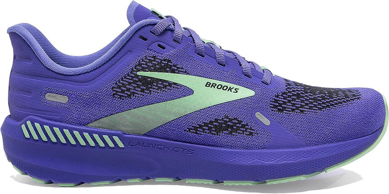 Women's Brooks Launch 9, Blue Iris/Ebony/Green, 10.5 B Medium