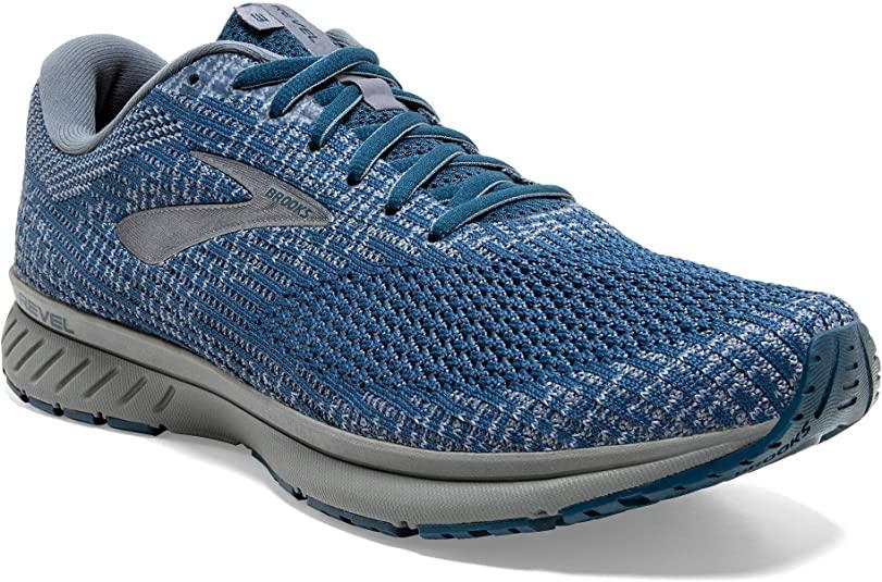 Men's Brooks Revel 3, Navy/Flint Stone/Grey, 8.5 D Medium
