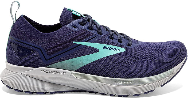 Women's Brooks Ricochet 3, Peacoat/Ribbon/Blue Tint, 8 B Medium