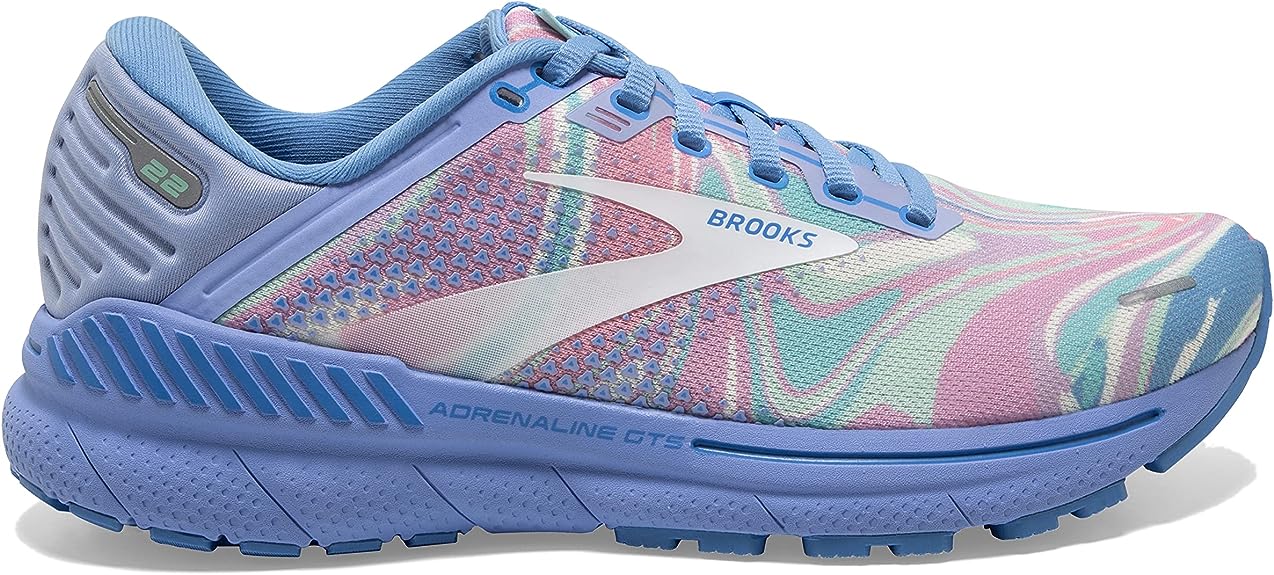 Women's Brooks Adrenaline GTS 22, Easter/Province/White, 7.5 B Medium