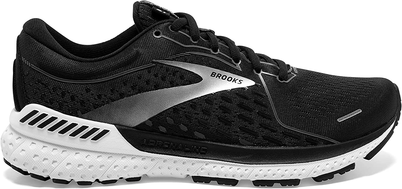 Women's Brooks Adrenaline GTS 21, Black Pearl/White, 13 D Wide