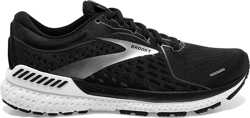 Women's Brooks Adrenaline GTS 21, Black Pearl/White, 11.5 D Wide