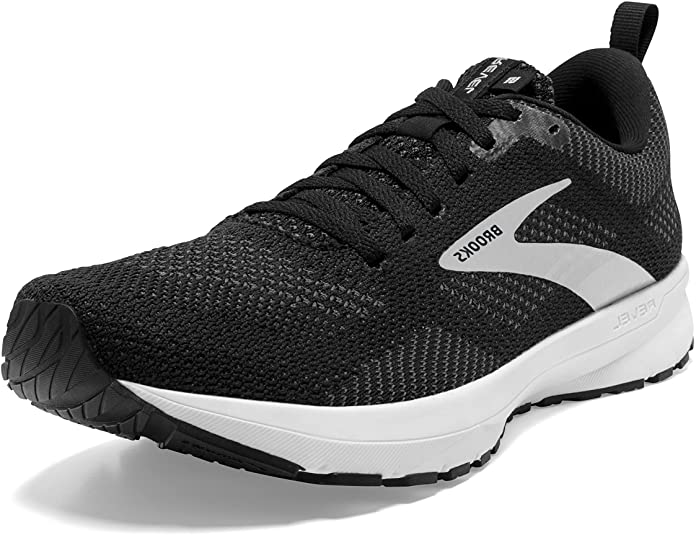 Women's Brooks Revel 5, Black/Metallic/White, 11 B Medium
