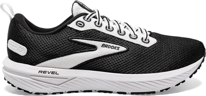 Women's Brooks Revel 6, Black/White, 11 B Medium
