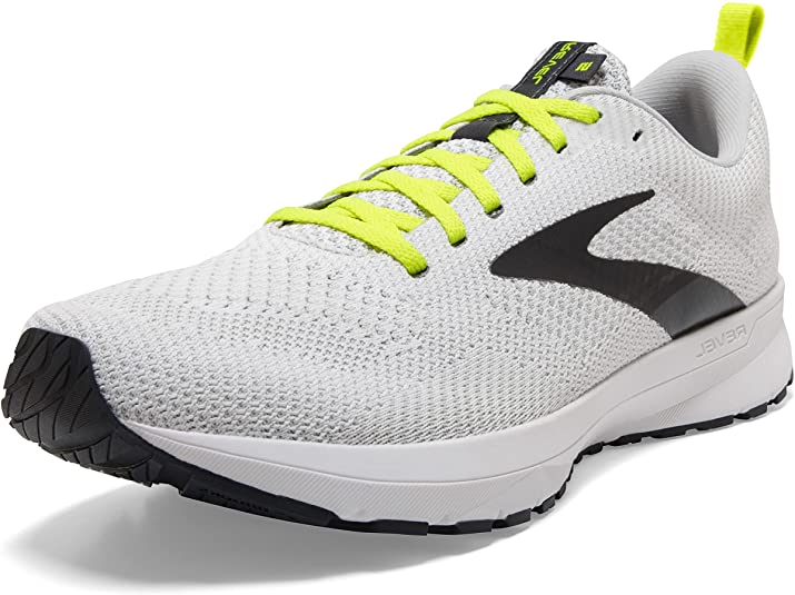 Men's Brooks Revel 5, White/Oyster/India Ink, 11 D Medium