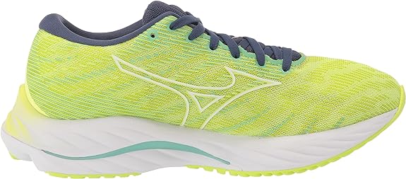 Women's Mizuno Wave Rider 26, Neo Lime/White, 7.5 B Medium