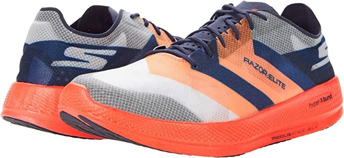 Men's Skechers Go Run Razor 3, Elite Navy/Coral, 12 D Medium