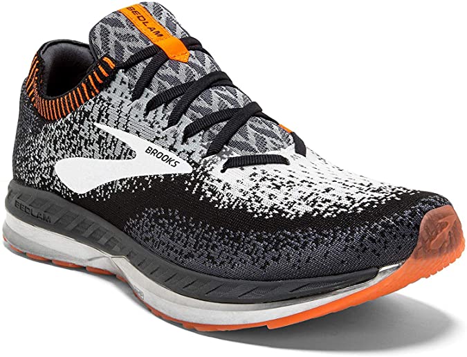 Men's Brooks Bedlam, Black/Grey/Orange, 12 D Medium