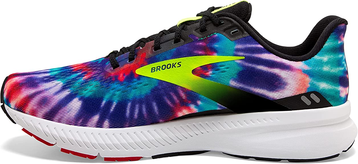 Women's Brooks Launch 8, Black/Nightlife/Red, 8 B Medium