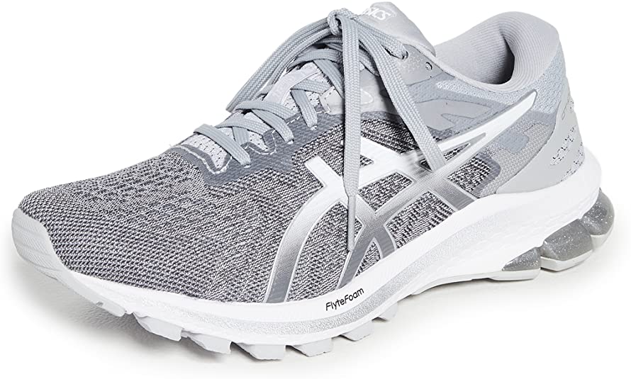 Women's Asics GT-1000 10, Piedmont Grey/Pure Silver, 6 D Medium