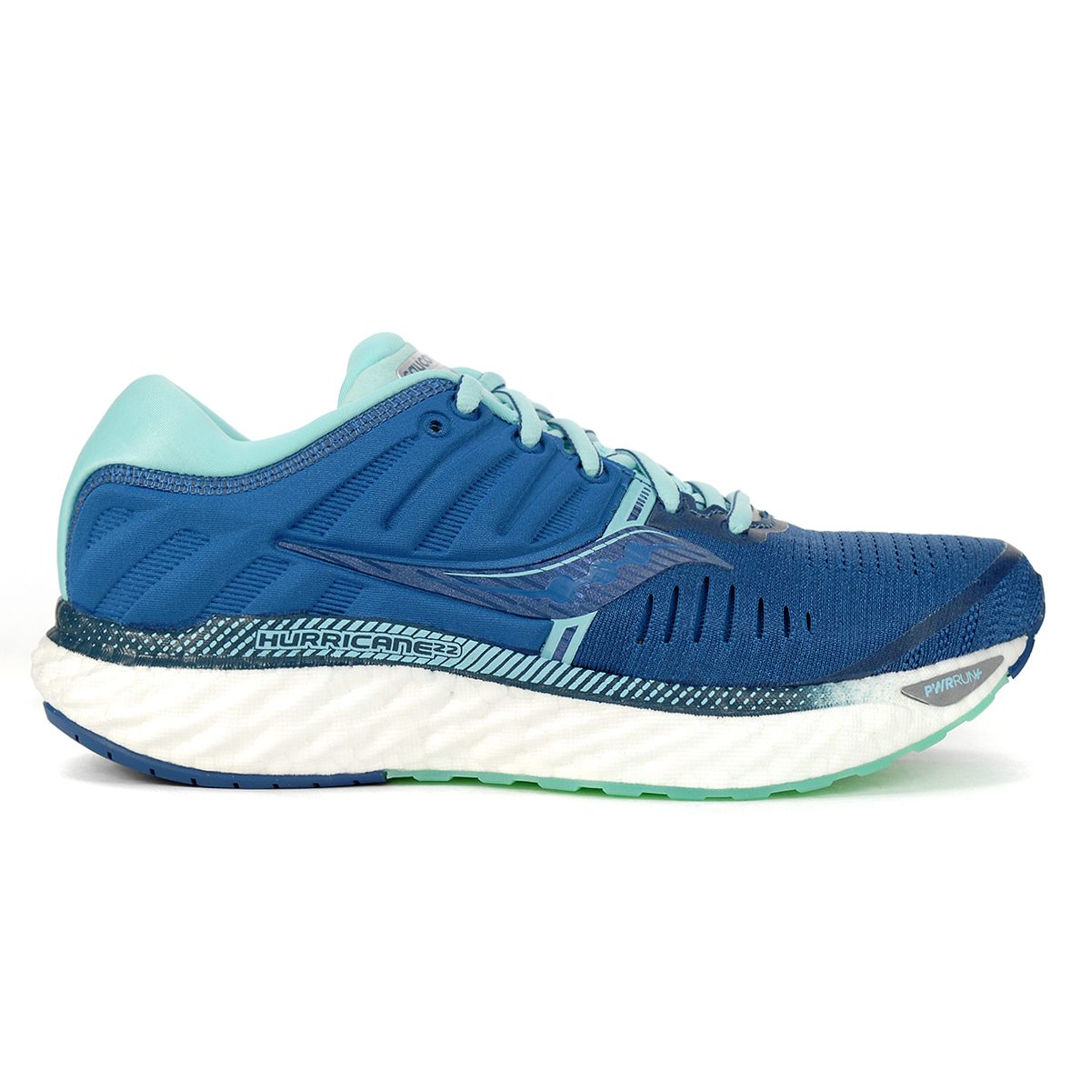 Women's Saucony Hurricane 22, Blue/Aqua, 11.5 B Medium