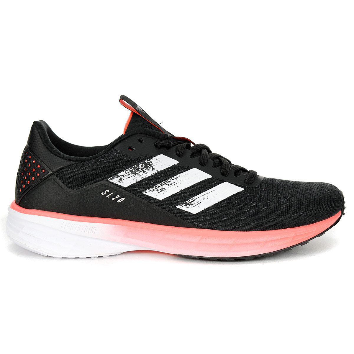 Women's adidas SL20, Black/White/Coral, 9.5 B Medium
