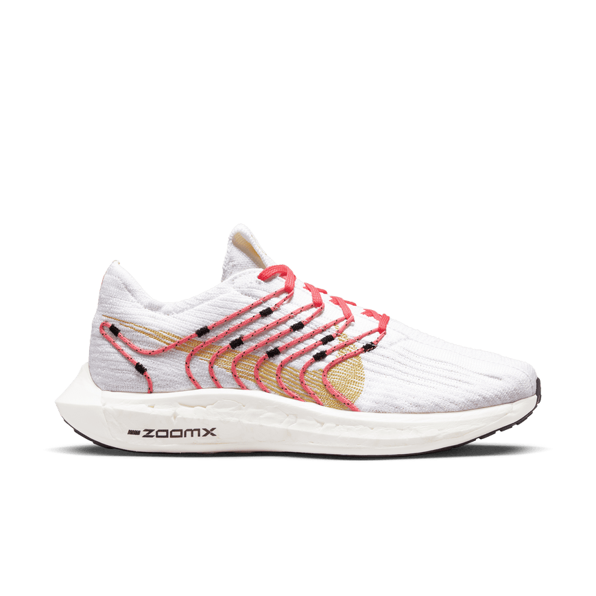 Women's Nike Pegasus Turbo Next Nature, White/Sea Coral/Black/Topaz Gold, 10 B Medium