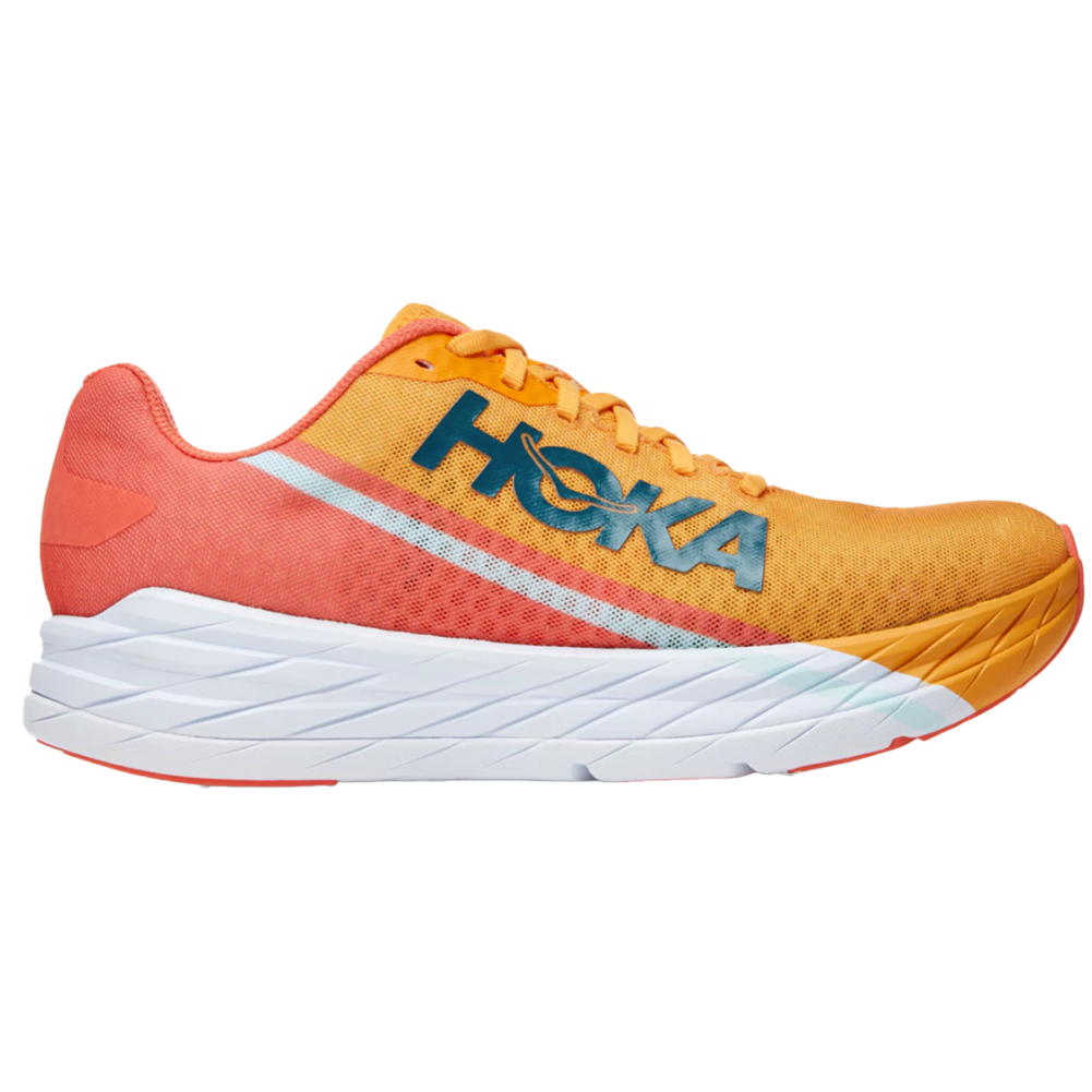 Men's Hoka Rocket X, Radiant Yellow/ Camellia, 10.5 D Medium