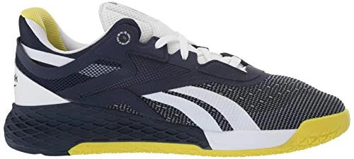 Men's Reebok Nano X, Vector Navy/White/Chartreuse, 11.5 D Medium