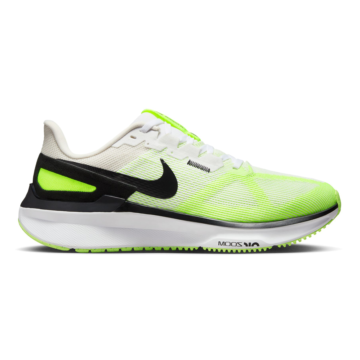 Men's Nike Structure 25, White/Black-Volt-Phantom, 9 D Medium