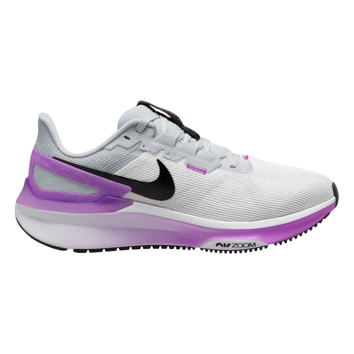 Women's Nike Structure 25, White/Black-Pure Platinum, 8 B Medium