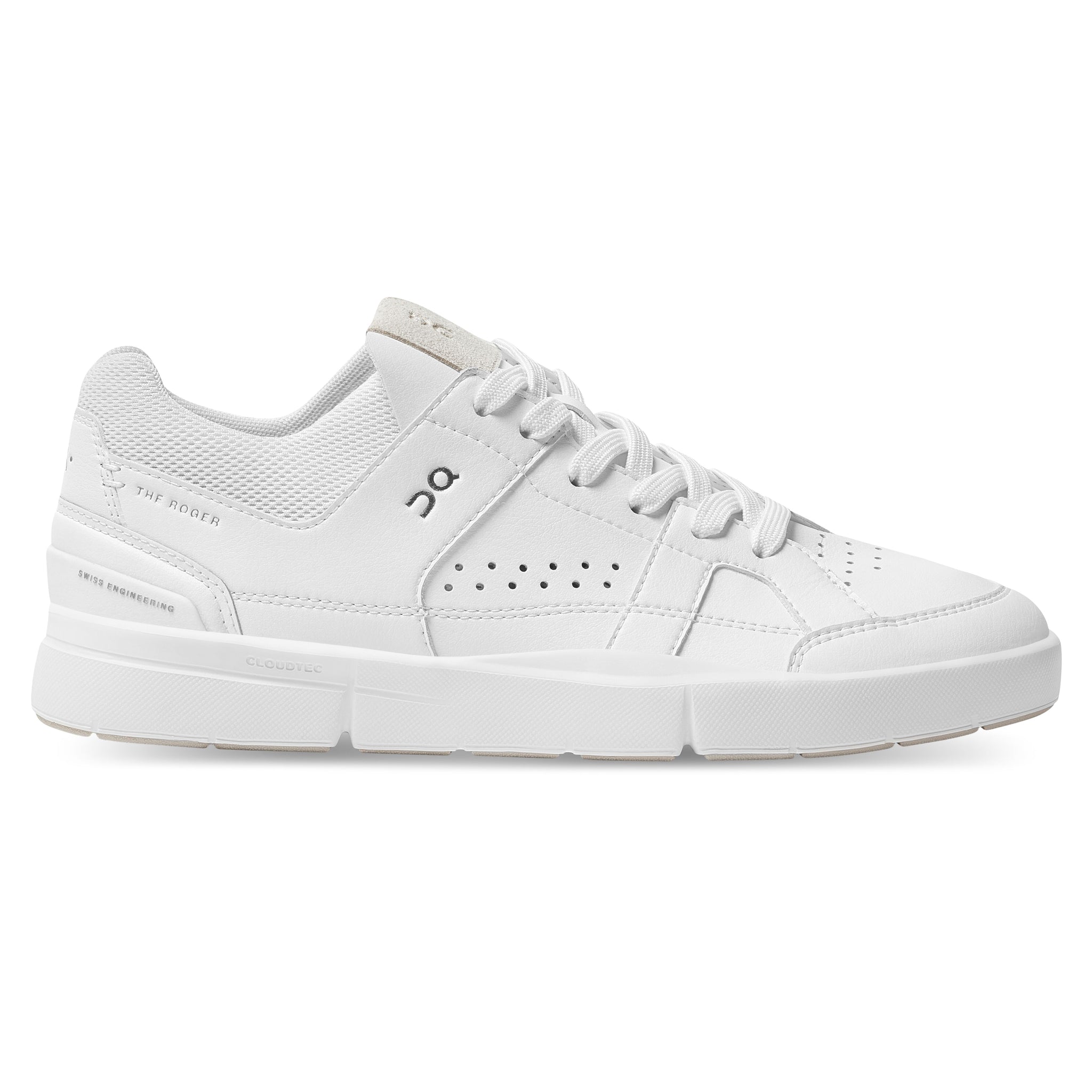 Women's On The Roger Clubhouse, All White, 10 B Medium
