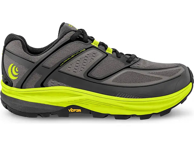 Men's Topo Athletic Ultraventure, Grey/Green, 11 D Medium