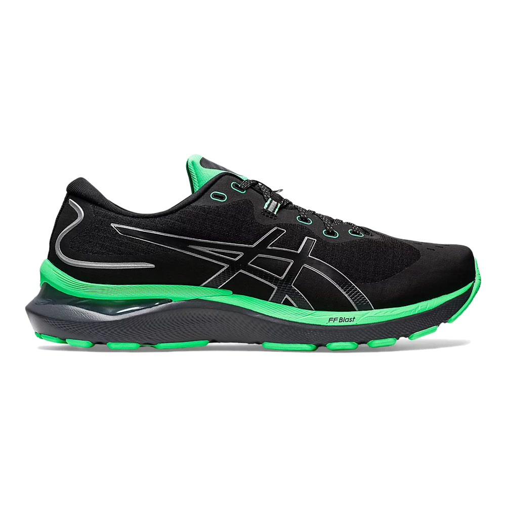 Men's Asics Gel-Cumulus 24 Lite-Show, Black/New Leaf, 10.5 D Medium