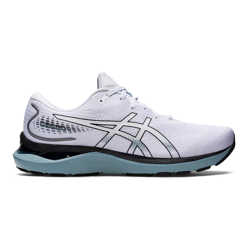 Men's Asics GEL-Cumulus 24, White/Black, 13 D Medium