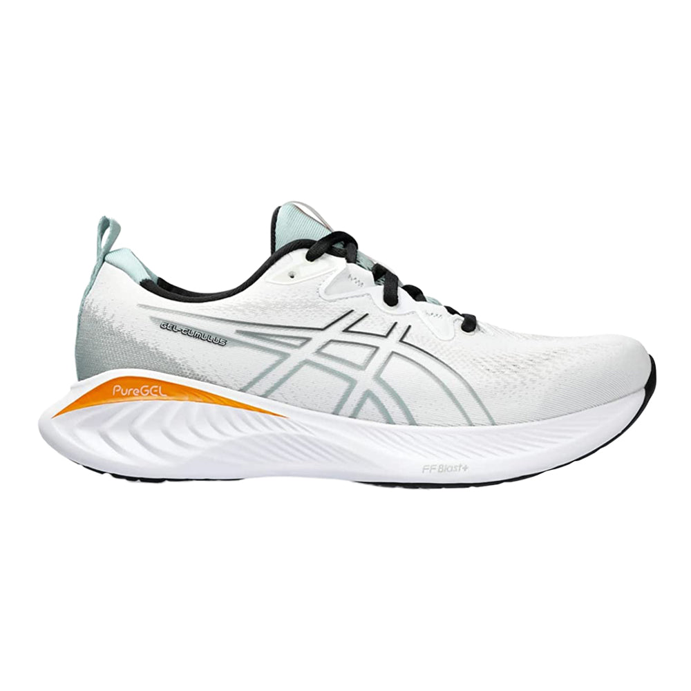 Men's Asics Gel-Cumulus 25, White/Black, 9 D Medium