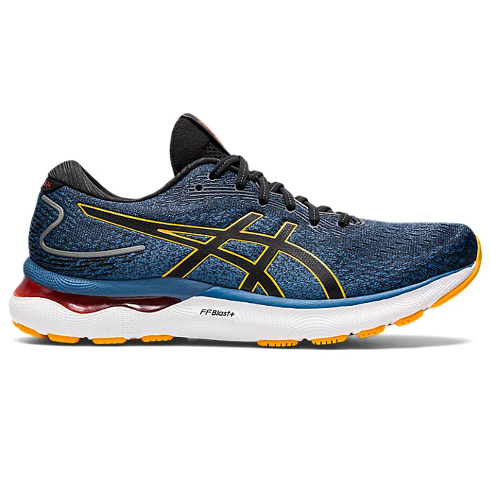 Men's Asics GEL-Nimbus 24, Azure/Amber, 9 D Medium